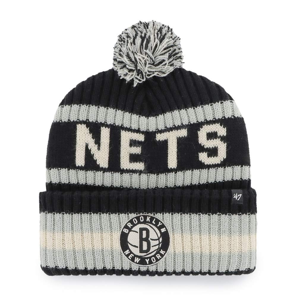 47 NHL Unisex-Adult Team Color Officially Licensed Primary Logo Bering Sport Knit Cuffed Pom Beanie Cold Weather Hat