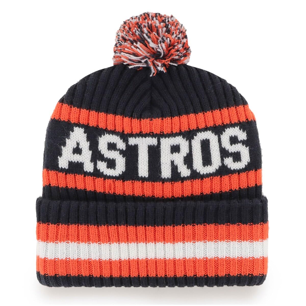47 NHL Unisex-Adult Team Color Officially Licensed Primary Logo Bering Sport Knit Cuffed Pom Beanie Cold Weather Hat