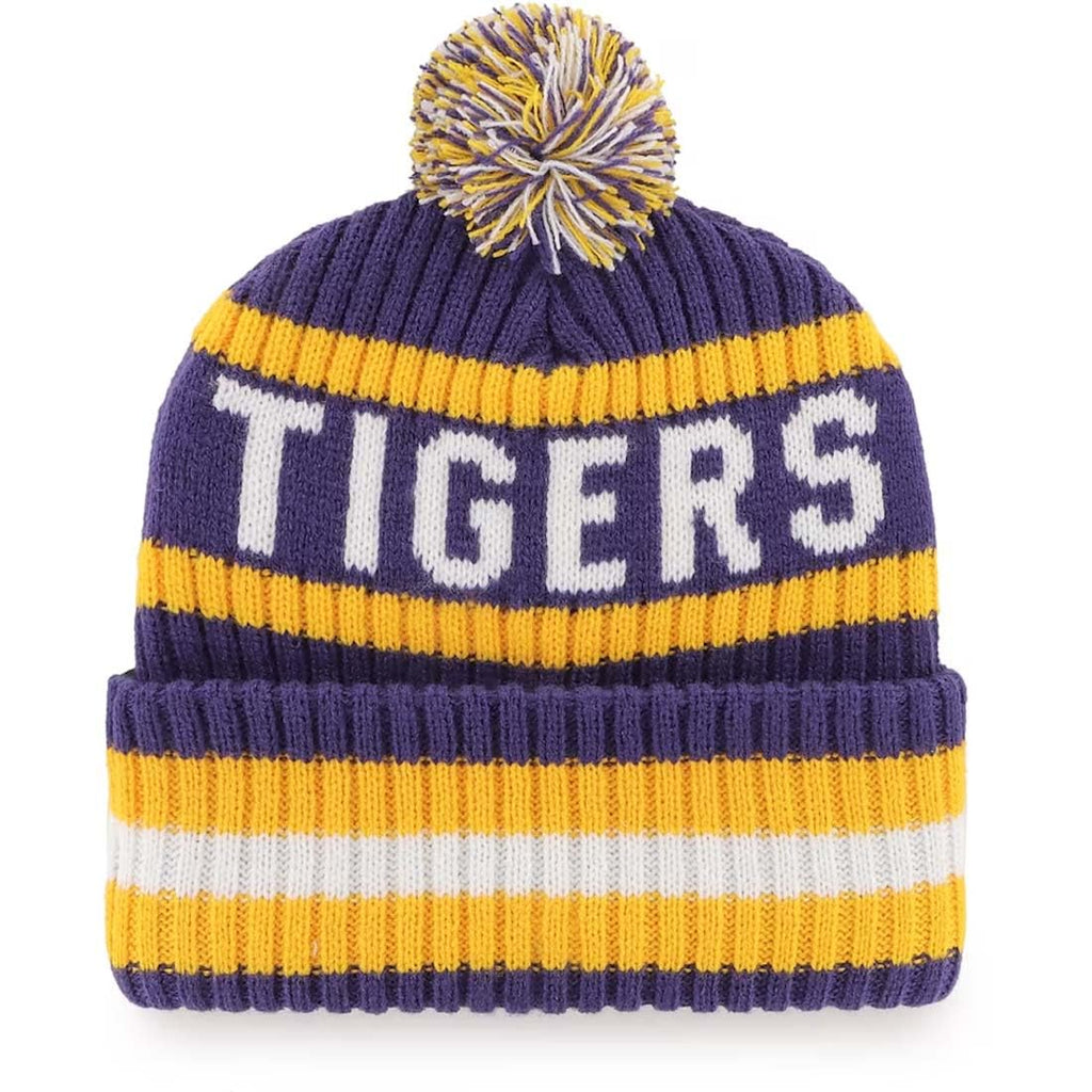 47 NHL Unisex-Adult Team Color Officially Licensed Primary Logo Bering Sport Knit Cuffed Pom Beanie Cold Weather Hat