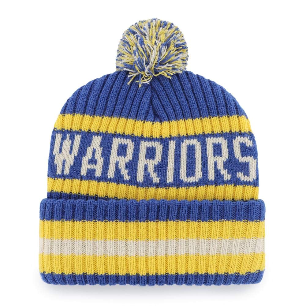 47 NHL Unisex-Adult Team Color Officially Licensed Primary Logo Bering Sport Knit Cuffed Pom Beanie Cold Weather Hat
