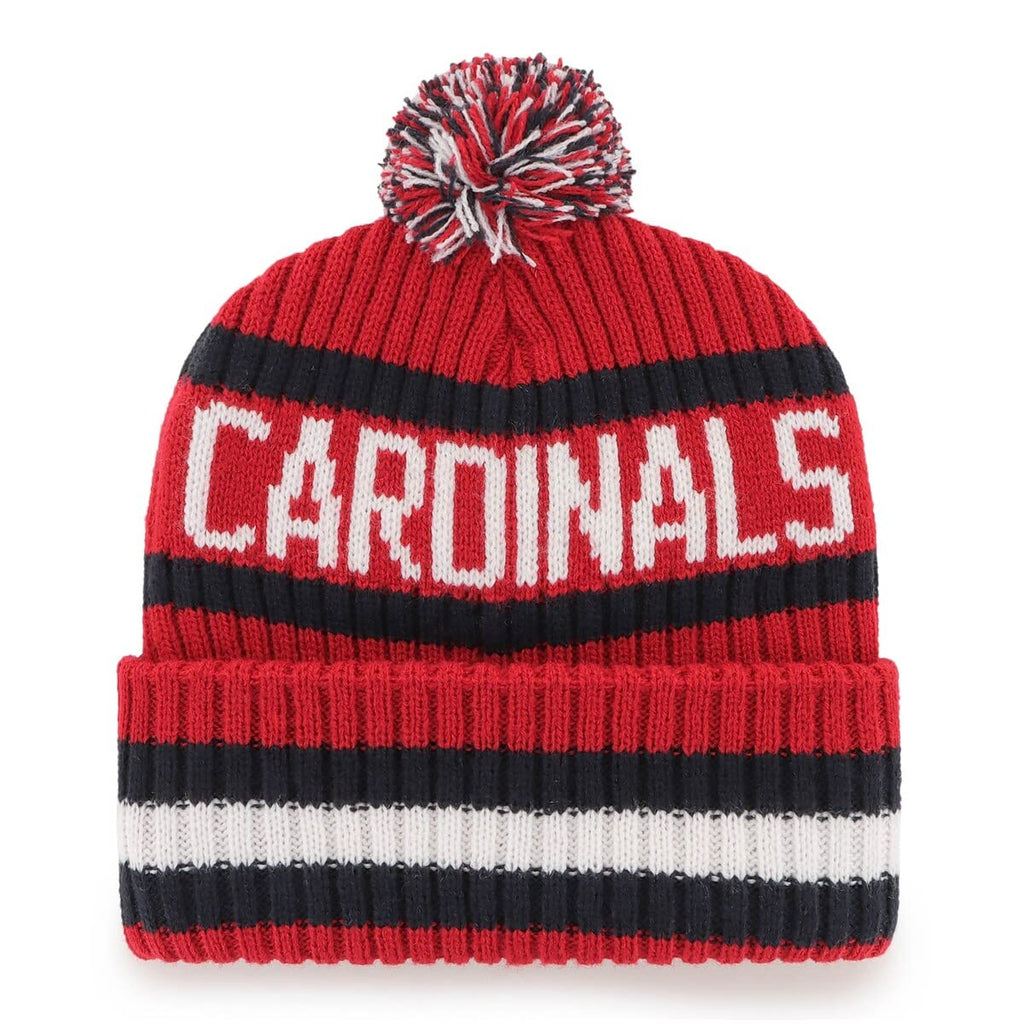 47 NHL Unisex-Adult Team Color Officially Licensed Primary Logo Bering Sport Knit Cuffed Pom Beanie Cold Weather Hat