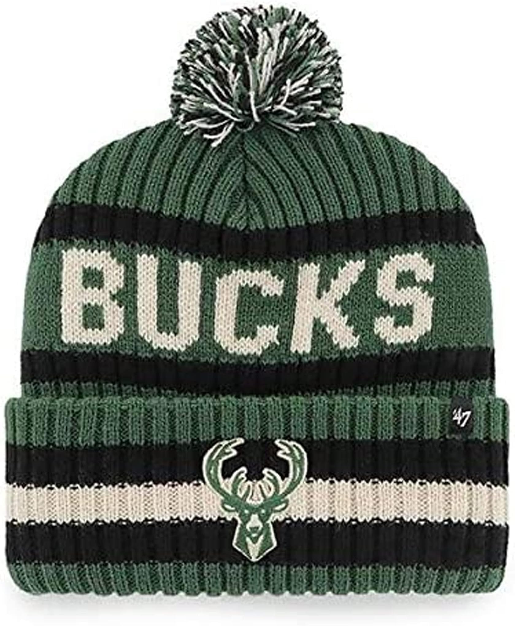 47 NHL Unisex-Adult Team Color Officially Licensed Primary Logo Bering Sport Knit Cuffed Pom Beanie Cold Weather Hat